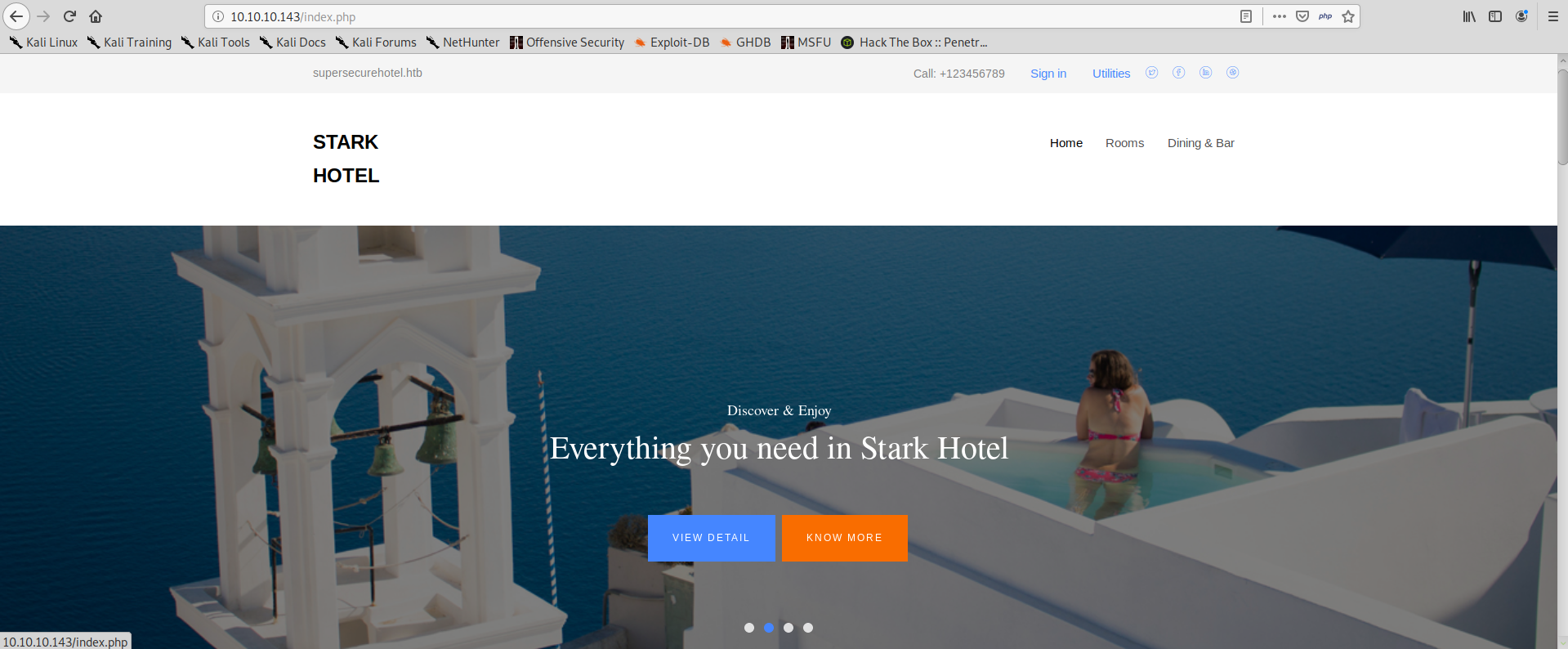 hotels homepage